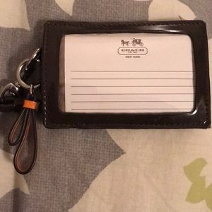 Coach card/identification holder